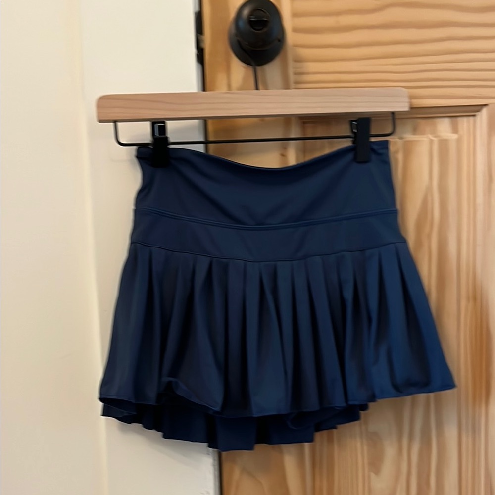 Navy Gold Hinge Skirt